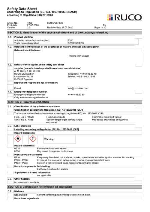 MSDS-T200