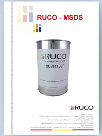 MSDS - 100VR1390 Thinner for Glass